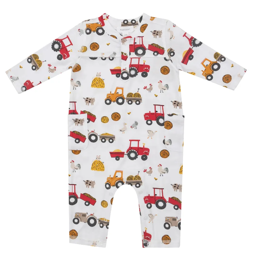 Happy tractors uni romper