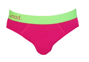 Hip Brief in Watermelon by Wood Underwear