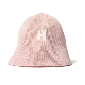 HOMEGAME - H LOGO COTTON KNIT HAT PINK【HG241415】