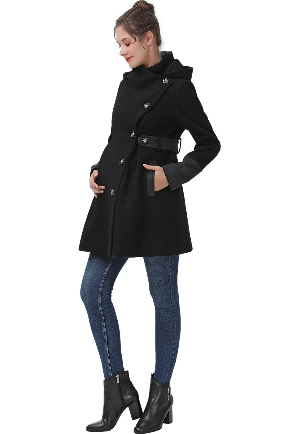 Kimi   Kai Maternity "Harper" Wool Coat