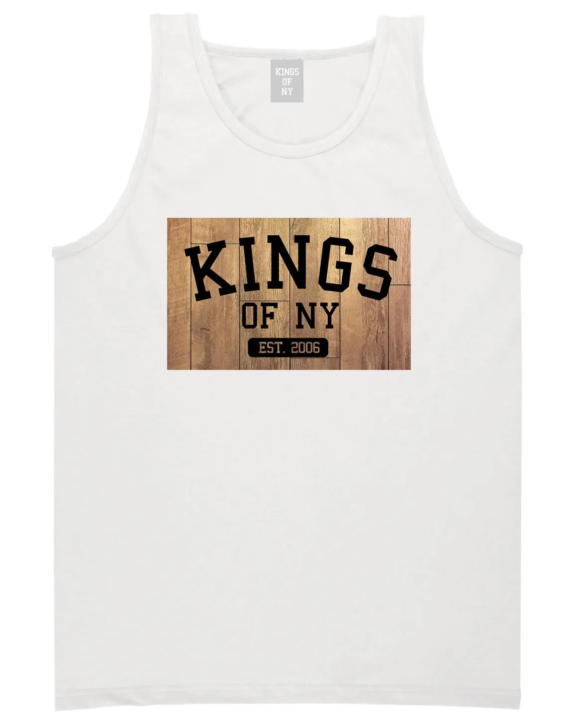 Kings Of NY Hardwood Basketball Logo Tank Top