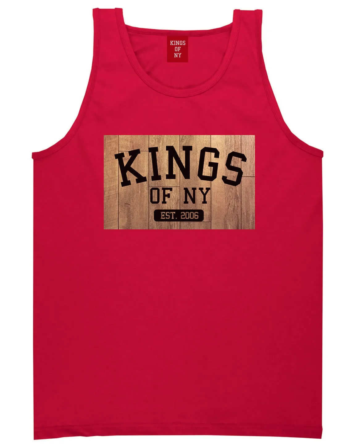 Kings Of NY Hardwood Basketball Logo Tank Top