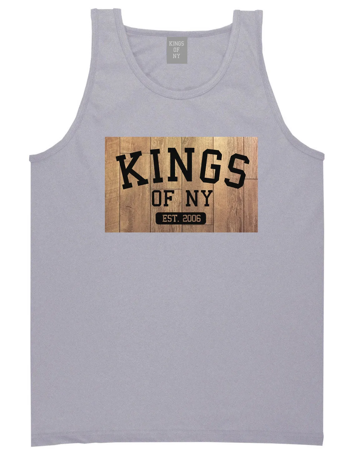 Kings Of NY Hardwood Basketball Logo Tank Top