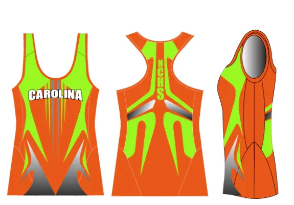 Ladies Racerback Compression Size Samples