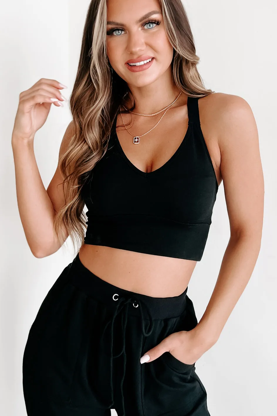 Laid Back Ways Two Piece Jogger Set (Black)