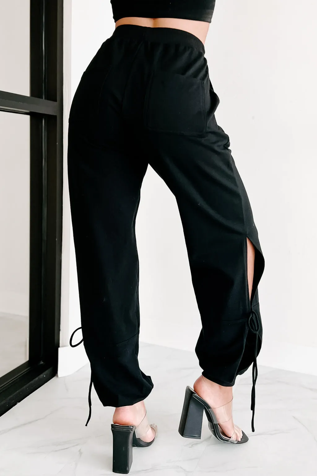 Laid Back Ways Two Piece Jogger Set (Black)