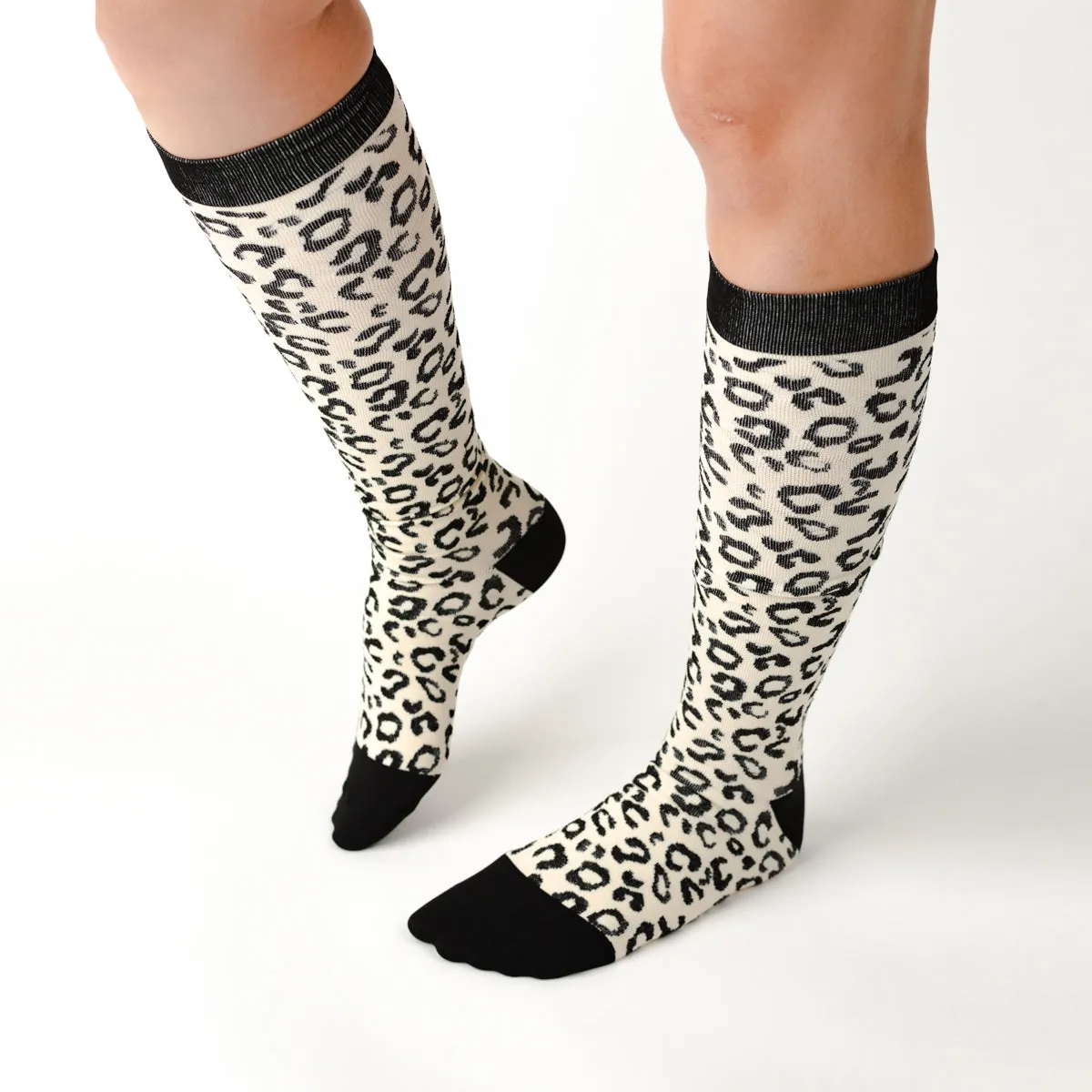 Leopard Print Compression Socks