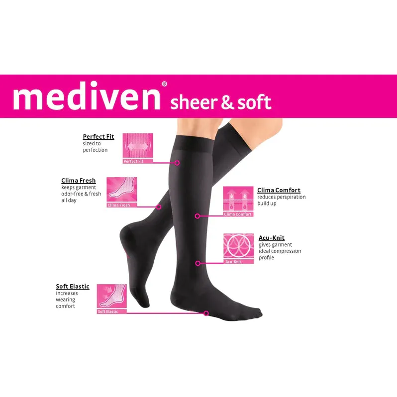 Medi Sheer & Soft 20-30mmHg Closed Toe Calf Length