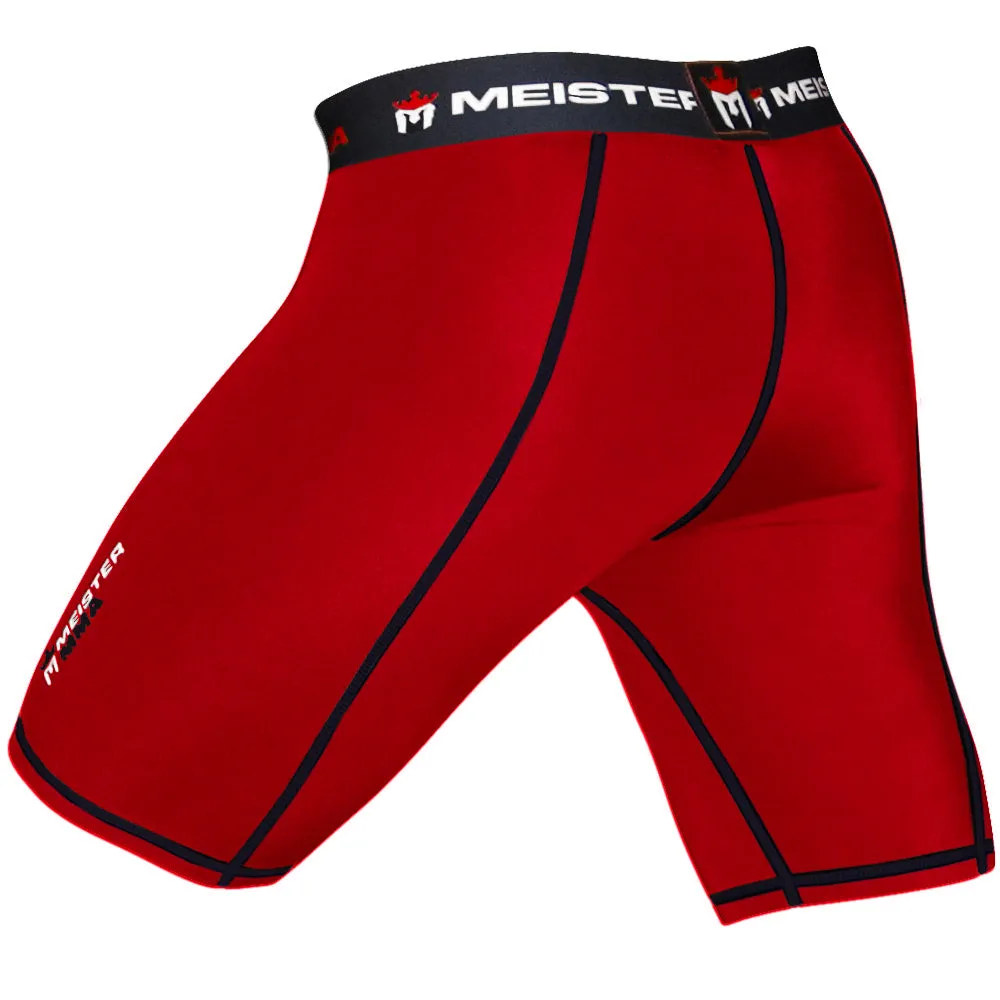 Meister Compression Rush Shorts w/ Cup Pocket - Red