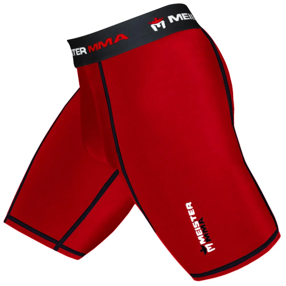 Meister Compression Rush Shorts w/ Cup Pocket - Red