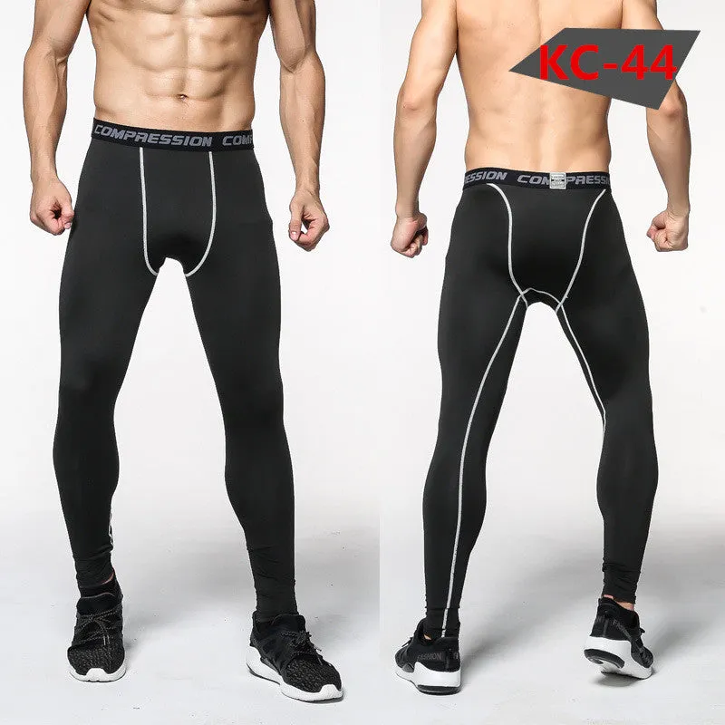 Mens Compression Pants Tights Casual  Bodybuilding  Camouflage Skinny Leggings