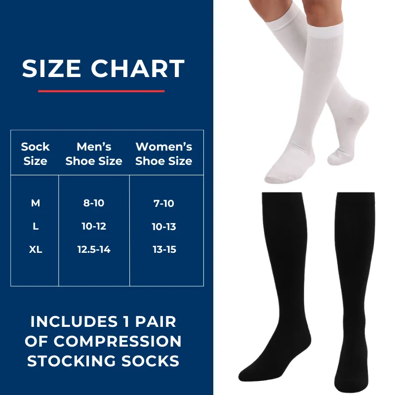 Men's Over The Calf Compression Stocking Socks (1 Pair)