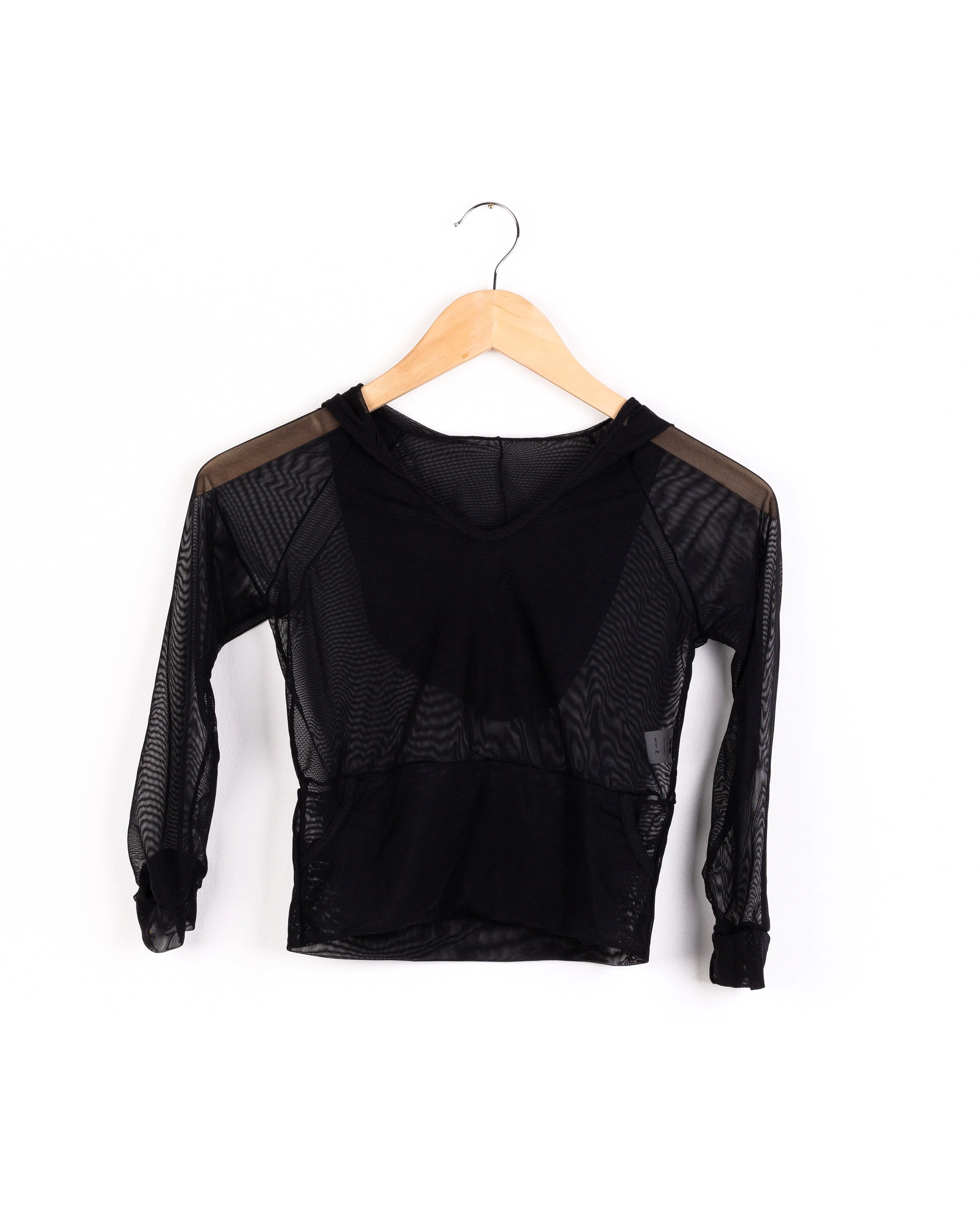 Mesh Hoodie Black