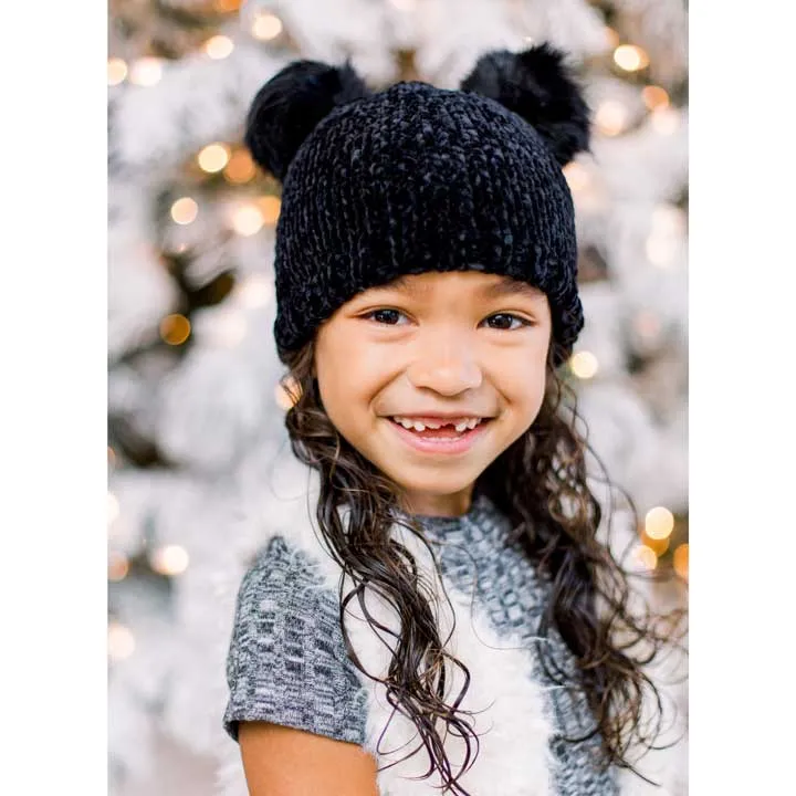 Midnight Chenille Beanie Hat for Babies, Toddlers & Kids