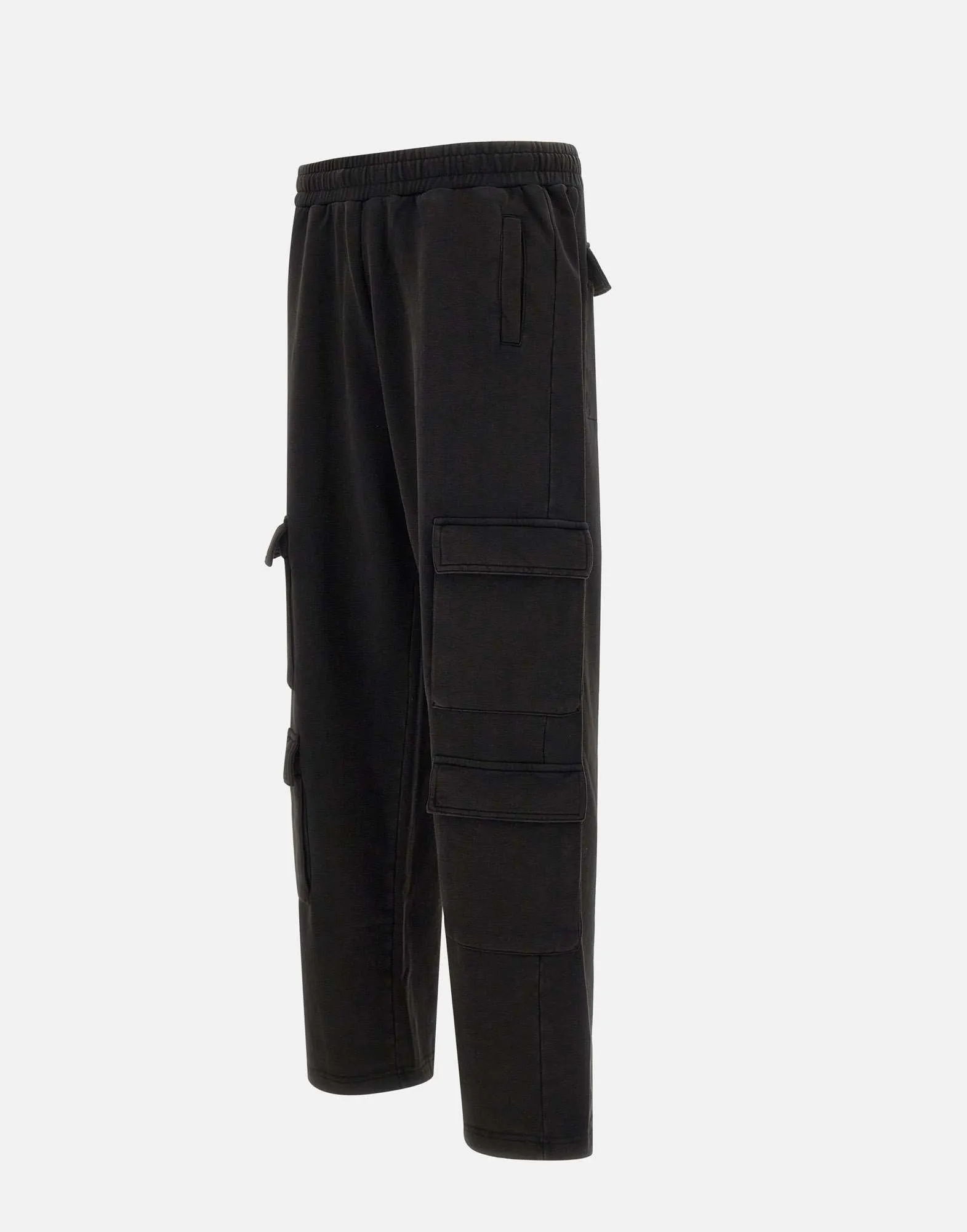 New Diagonal Cotton Jogger in Black