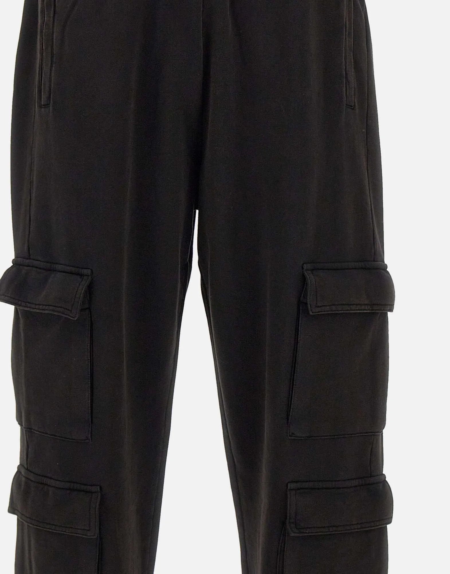 New Diagonal Cotton Jogger in Black