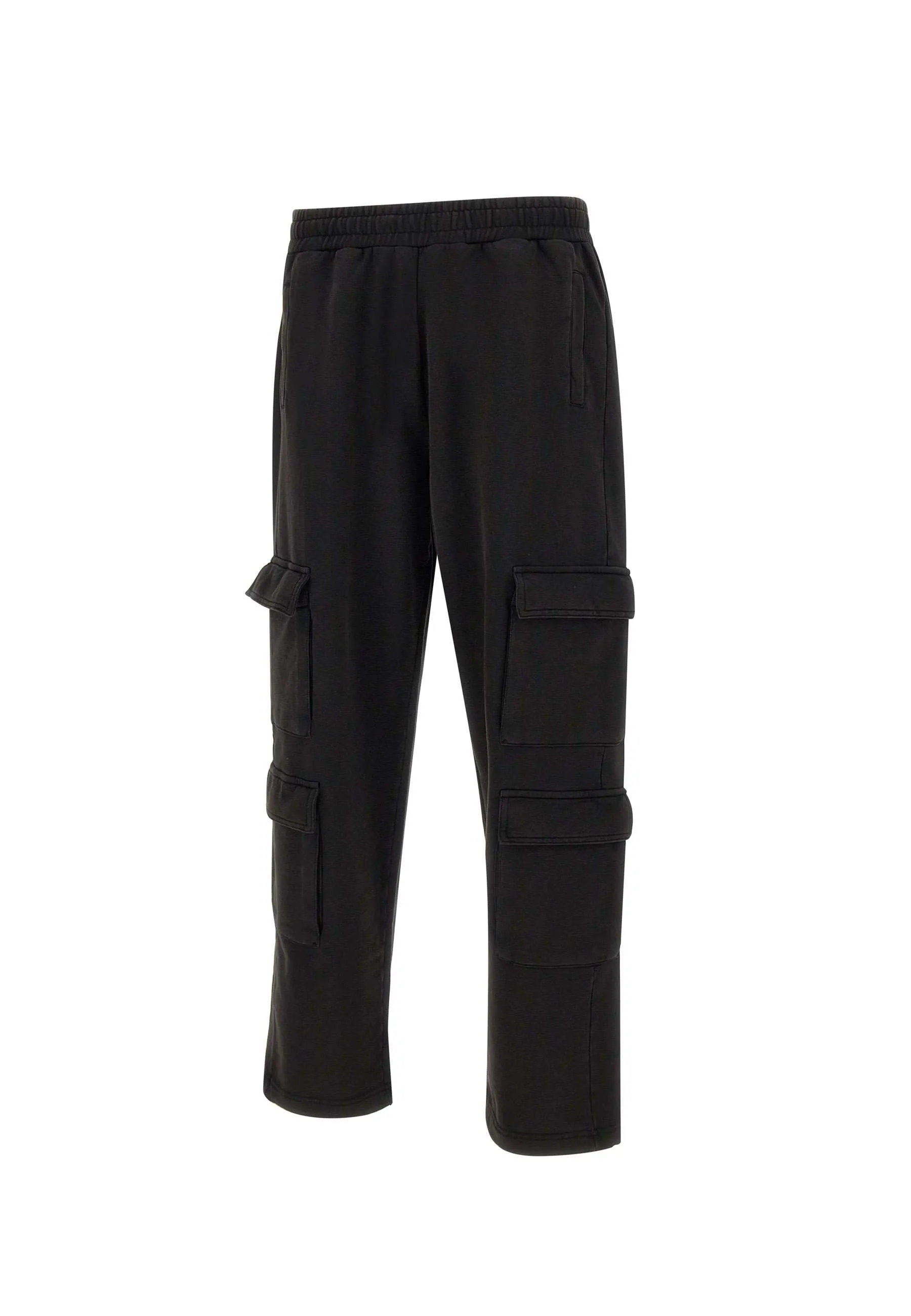 New Diagonal Cotton Jogger in Black