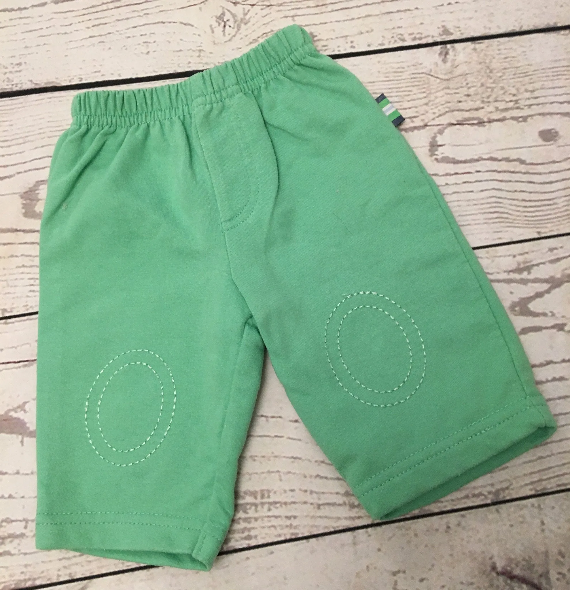 Newborn green joggers