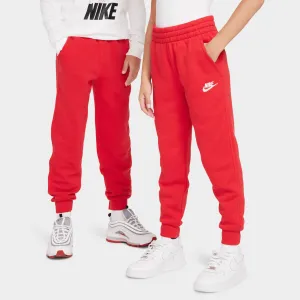 Nike Juniors' Club Fleece Joggers University Red / White