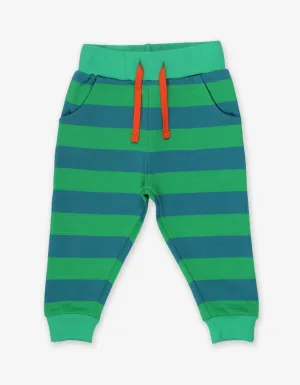 Organic Green Green Striped Joggers