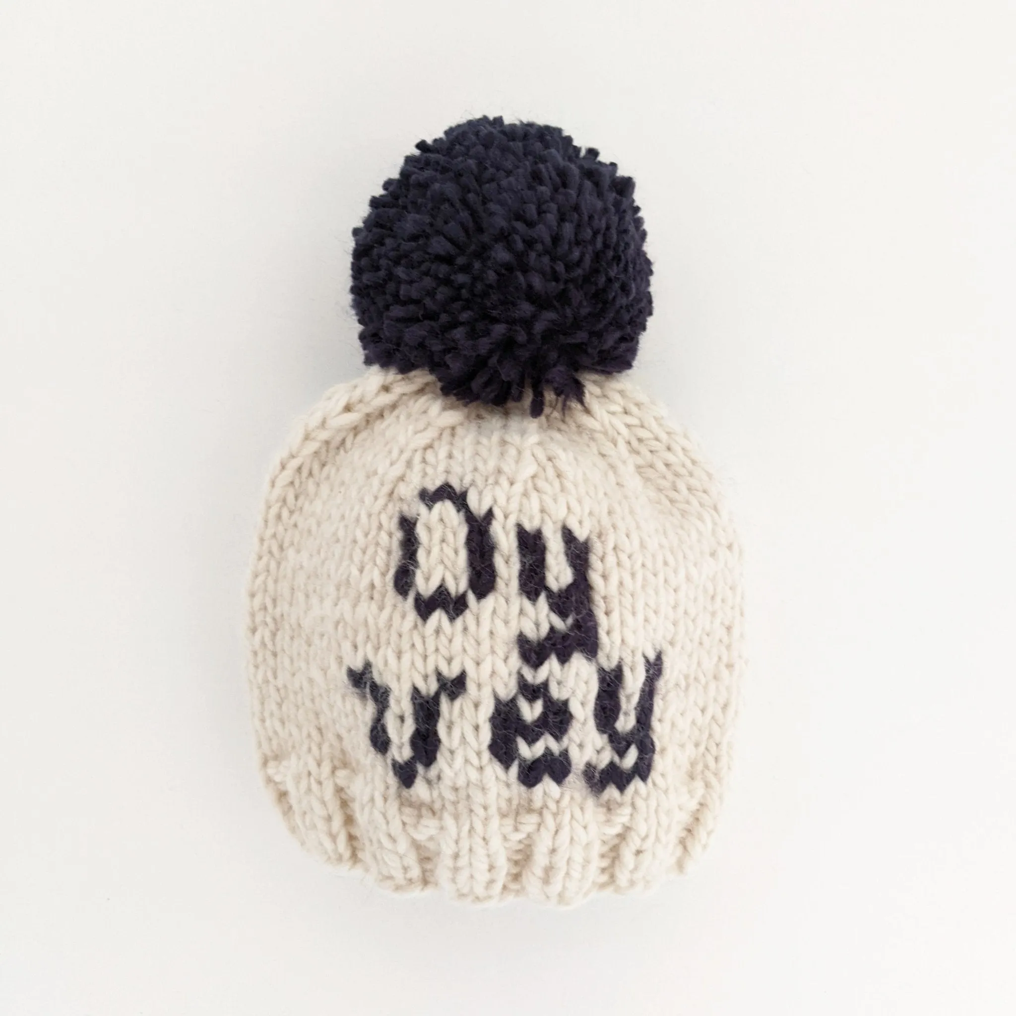 Oy Vey Hand Knit Beanie Hat