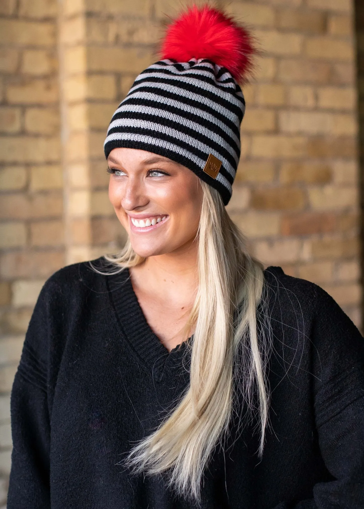 PANACHE GREY/BLACK BEANIE