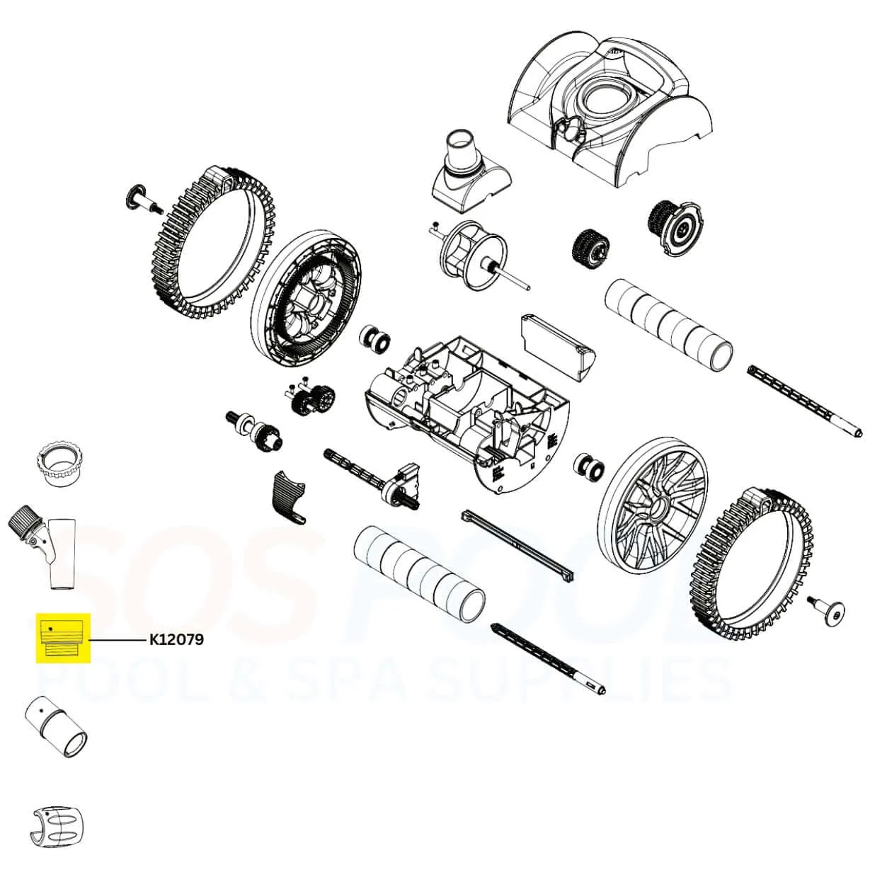 Pentair Threaded Compression Adapter For Cleaners | K12079