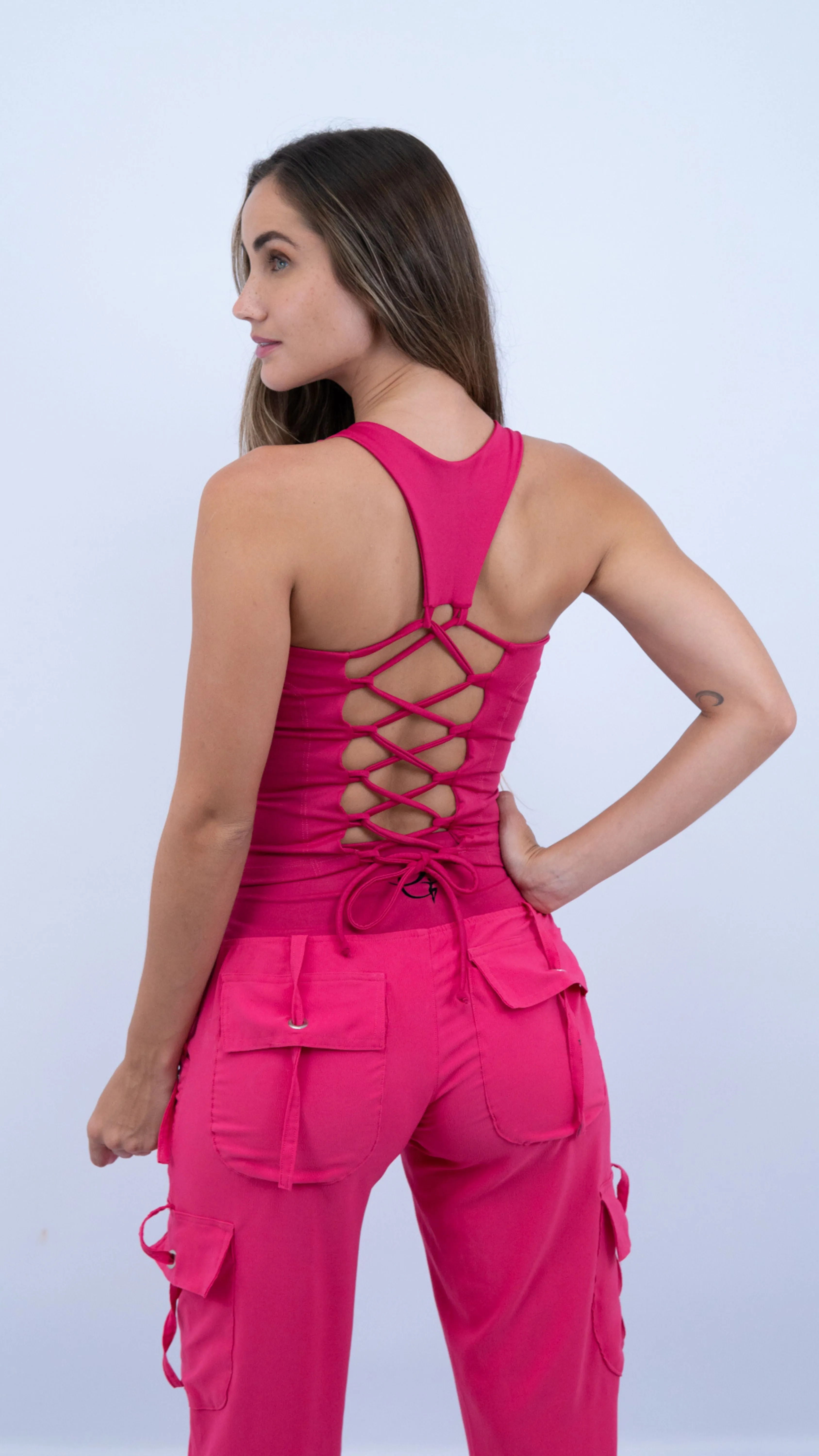 Pink Twisted Tank