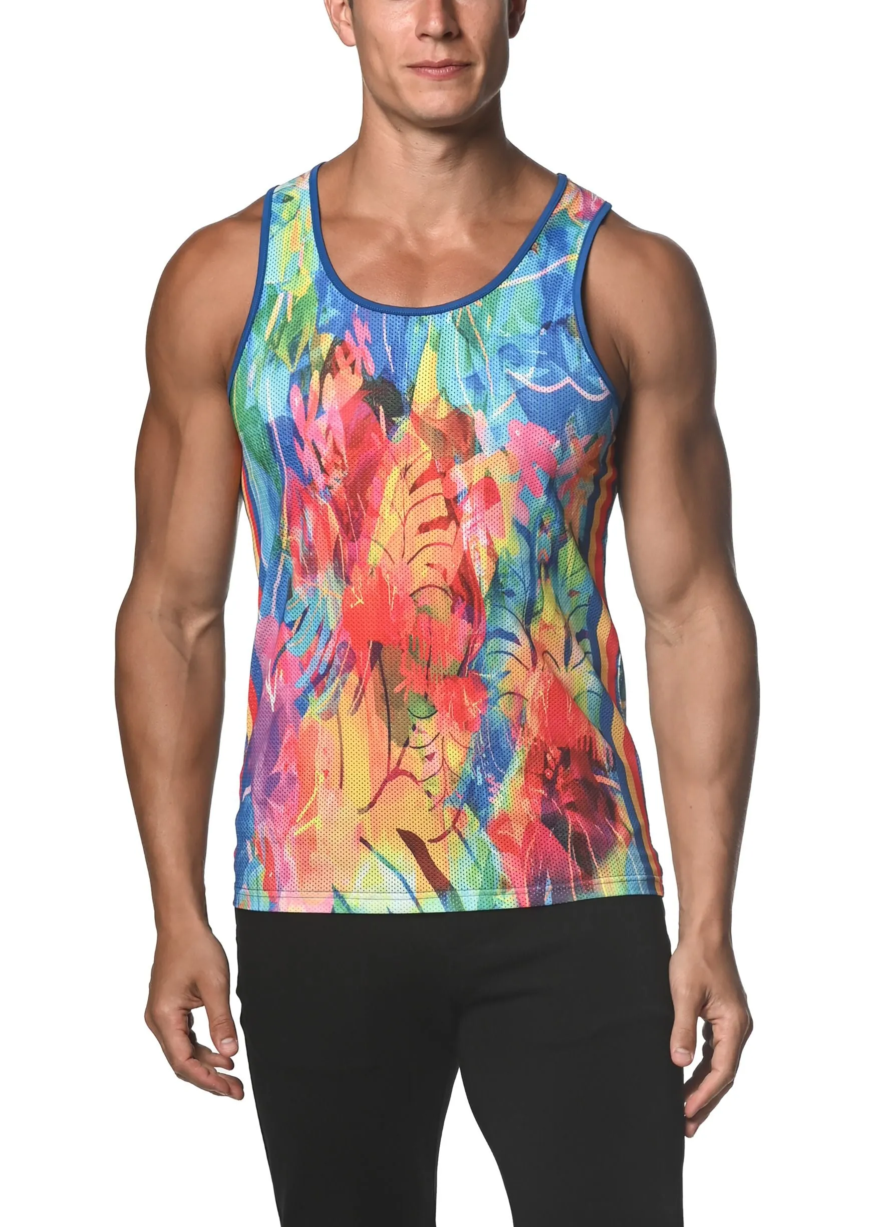 RAINBOW TROPICAL MESH TANK