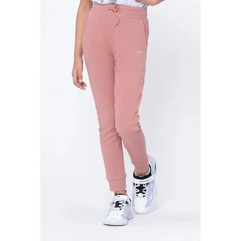 RedTape Girls Pale Pink Solid Jogger