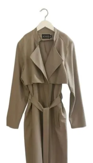 REHAB LAB CLASSIC BELTED TRENCH COAT (SZ M)