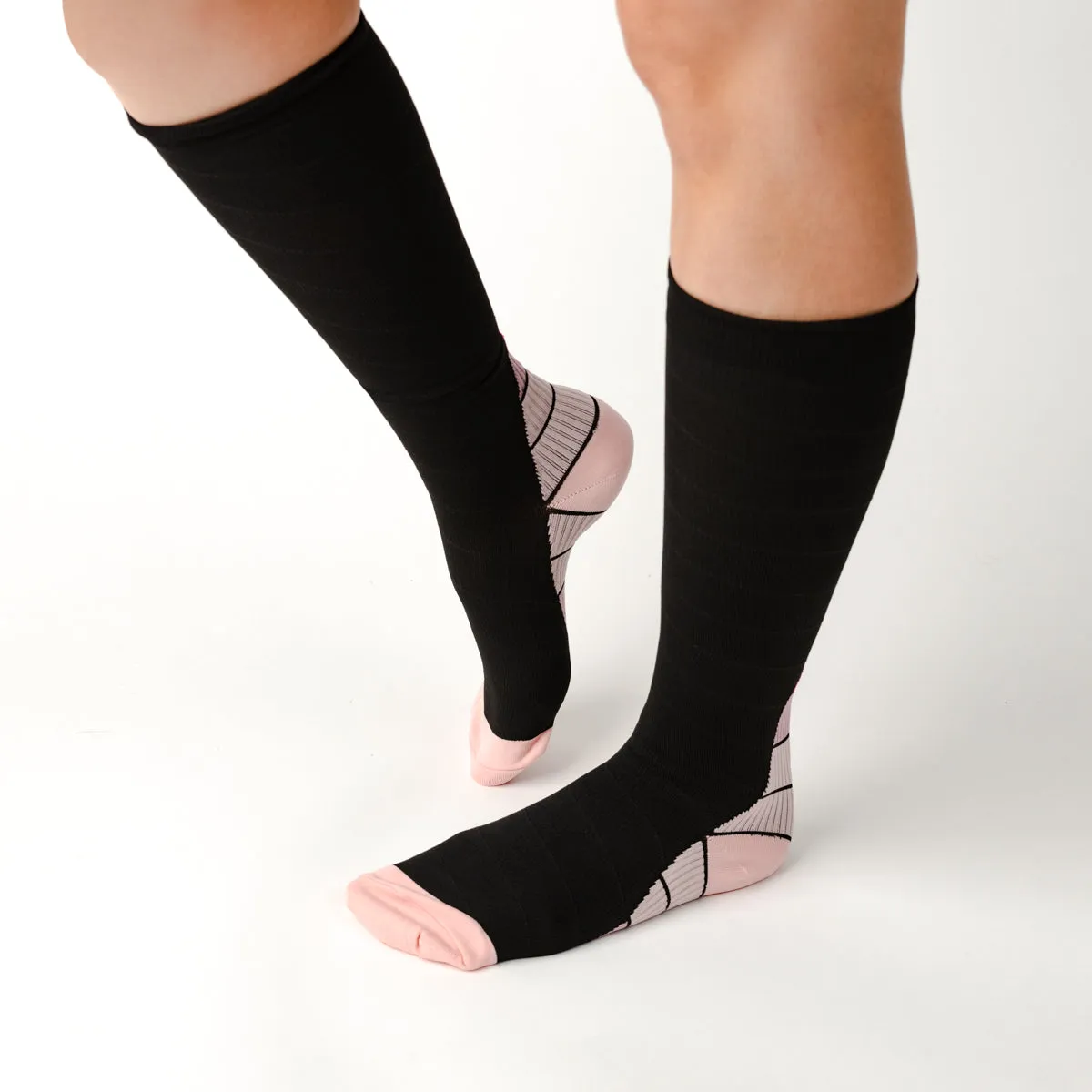 Retro Pink Compression Socks