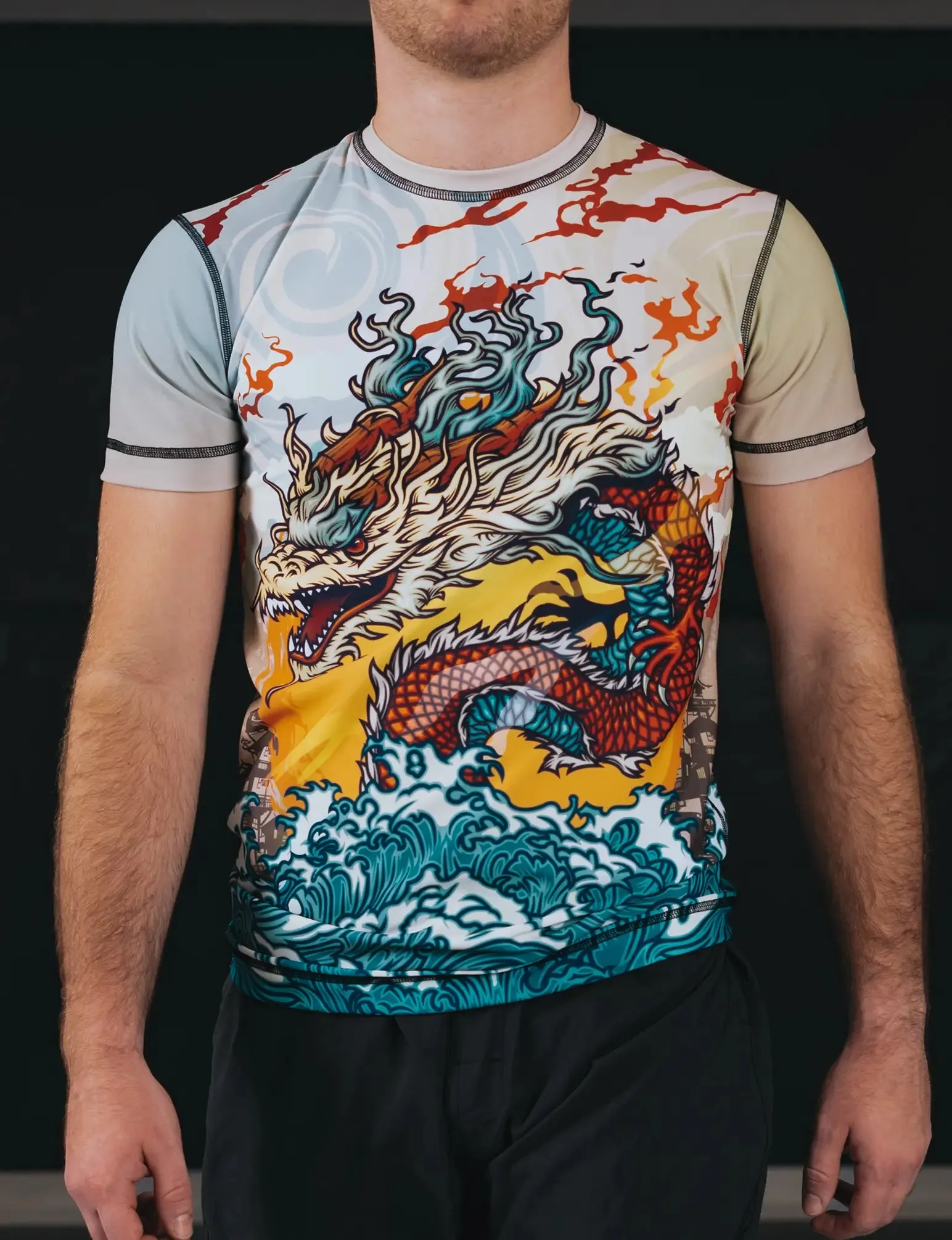 ROOTS DRAGON SS COMPRESSION FIT RASHGUARD