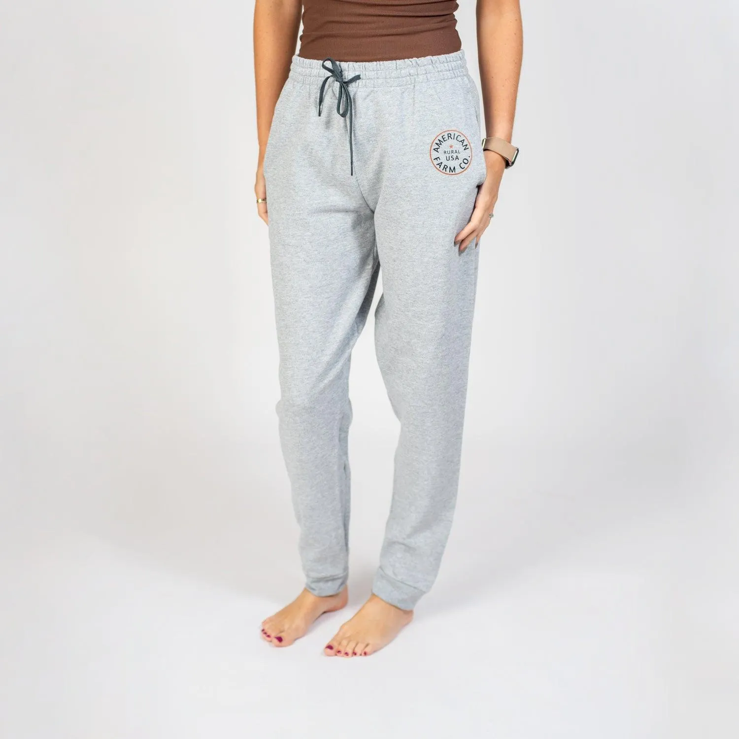 Rural USA Grey Joggers - NEW