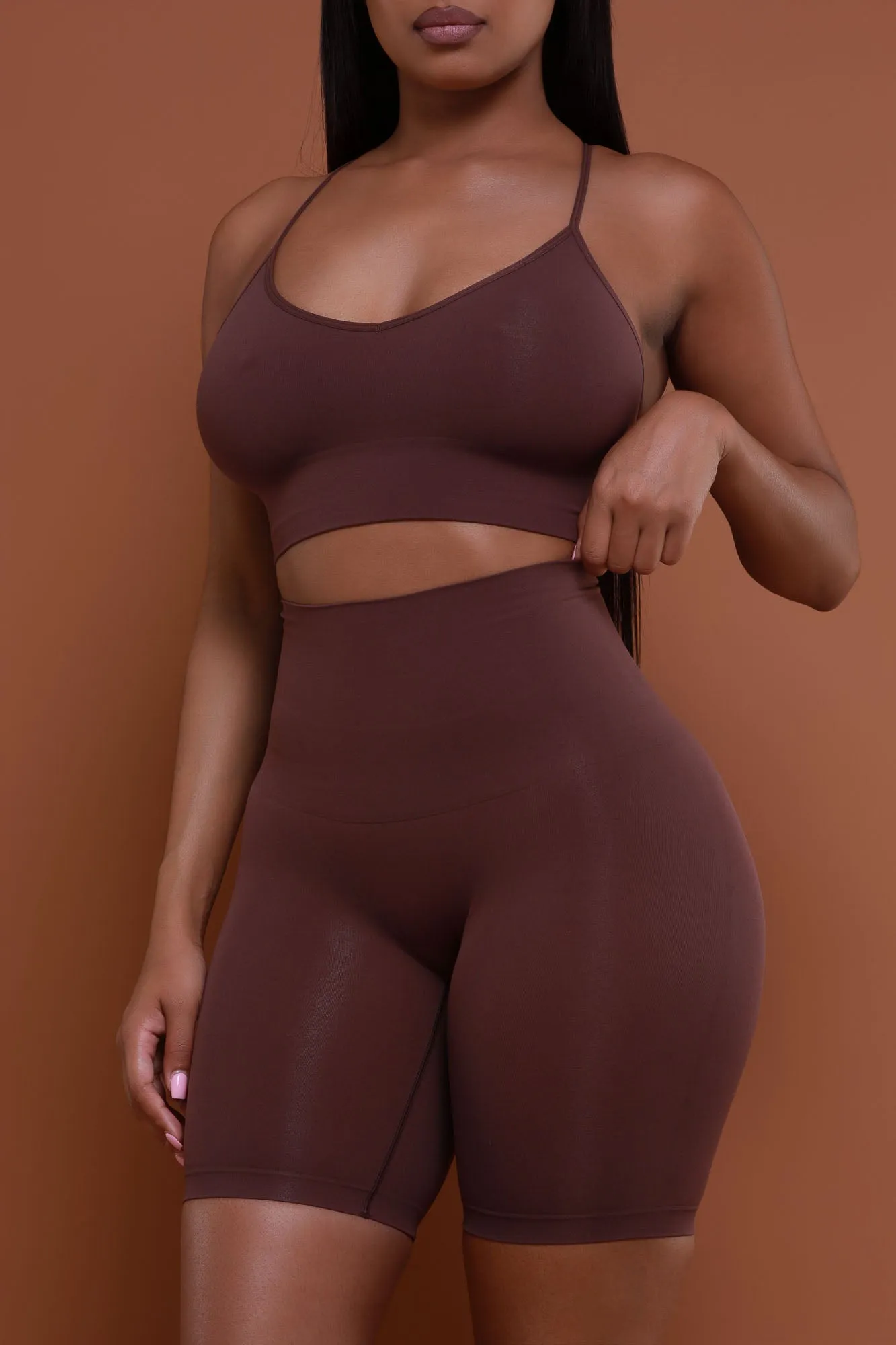 Seamless Sculpt Bralette - Chocolate No.101