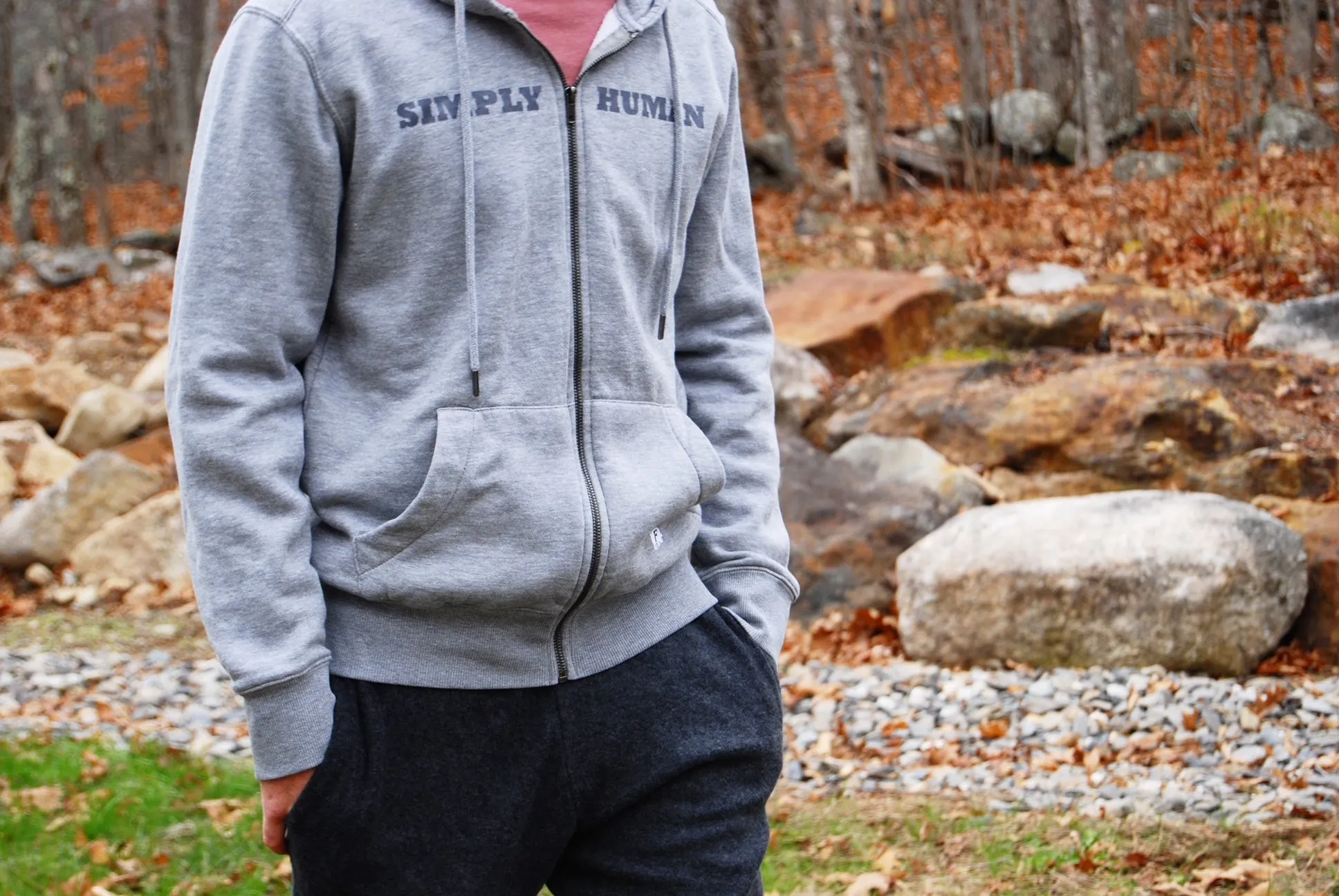 SIMPLY HUMAN Full-Zip Hoodie and Statement Sueded Fleece Jogger - FALL BUNDLE COLLECTION