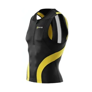 Skins Tri400 Compression Racer Top Black Yellow