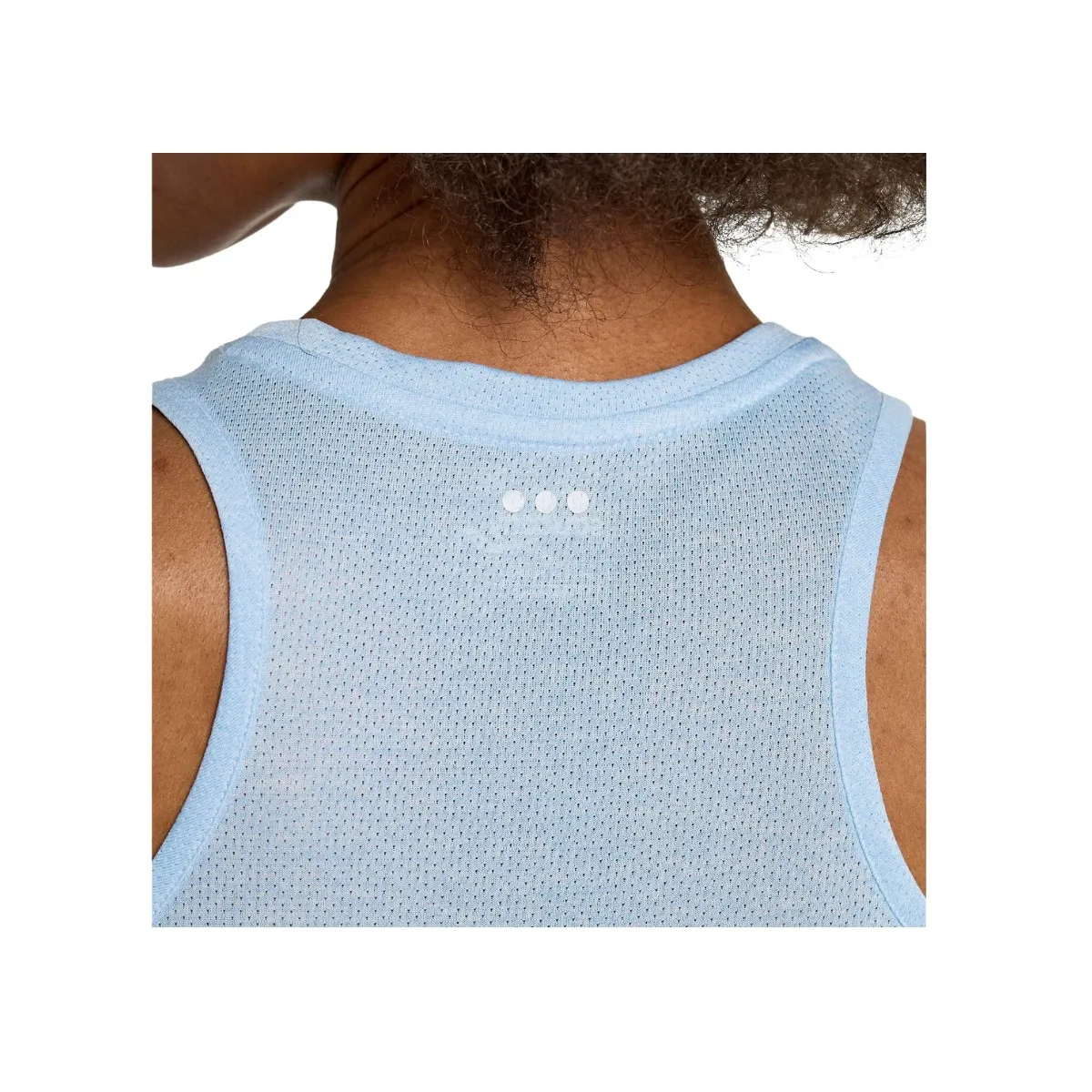 Sleeveless Shirt Saucony Stopwatch Light Blue Women