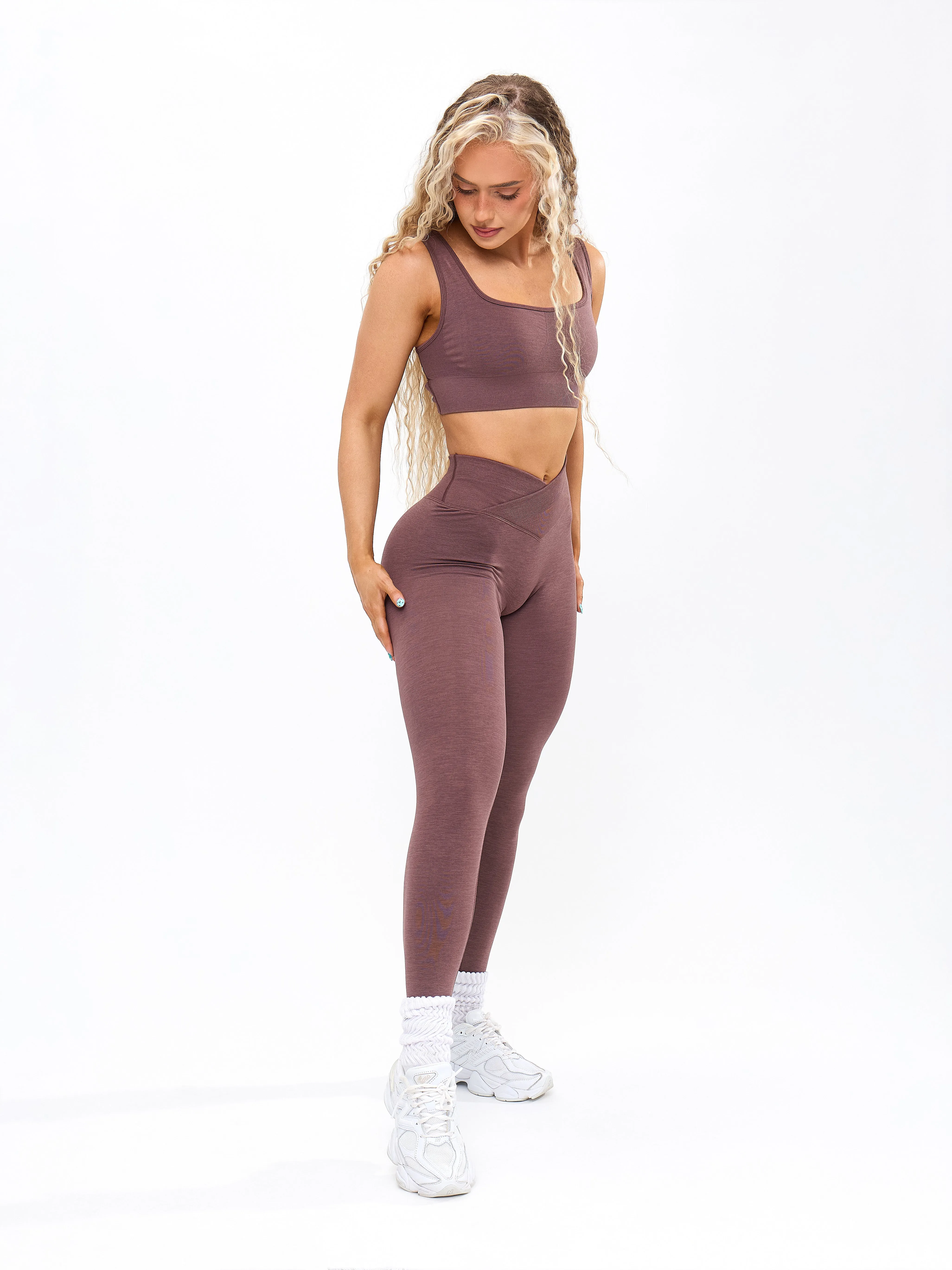 Snatched Seamless Legging - Mocha Berry