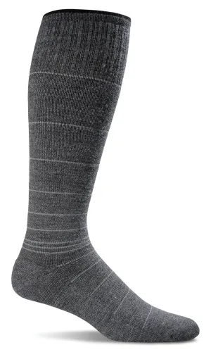 SOCKWELL CIRCULATOR STRIPE MEN COMPRESSION 15-20mmHG - SW1M-CHARCOAL