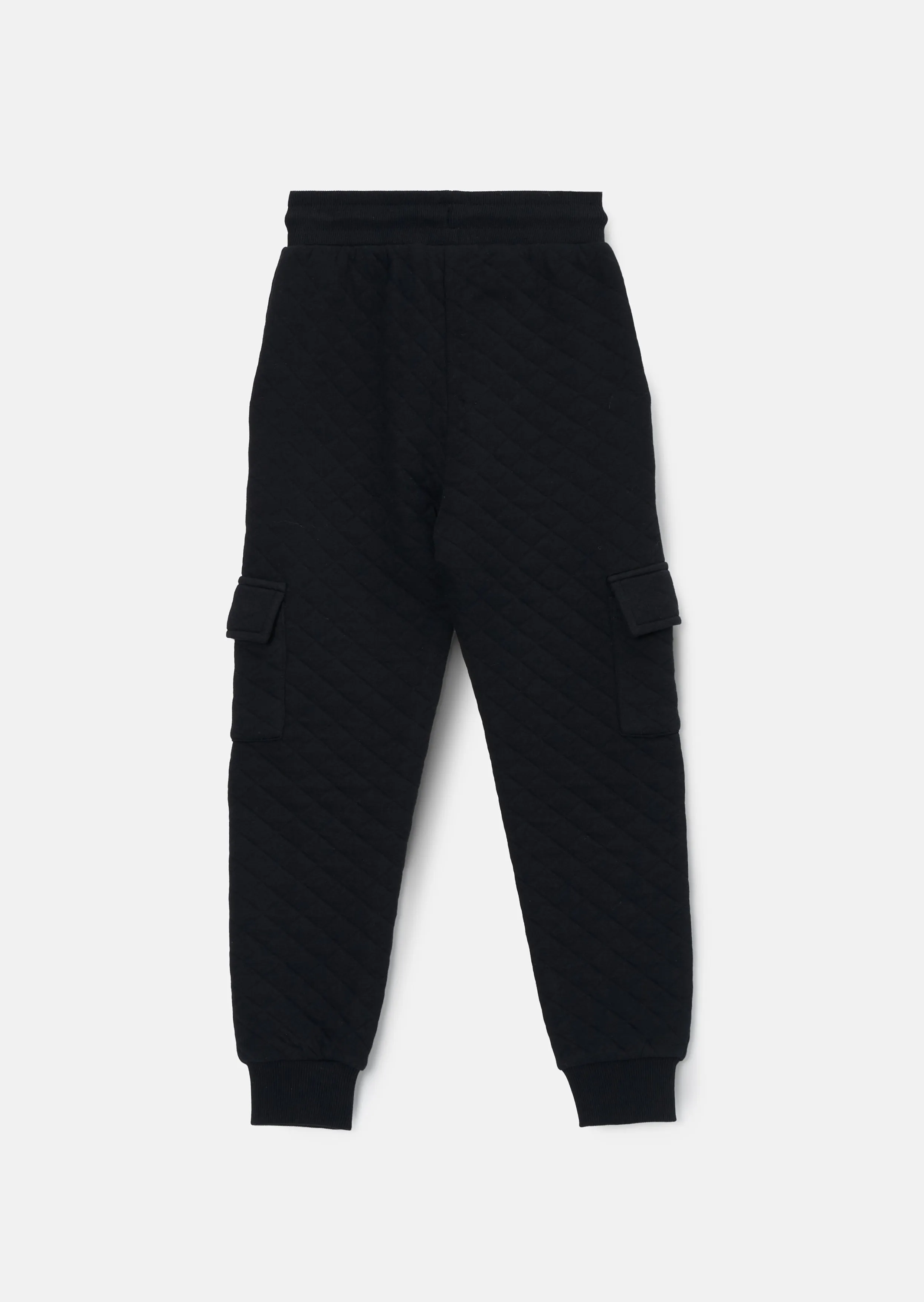 Sonic Black Textured Cargo Jogger