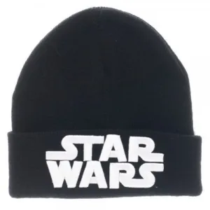 Star Wars Logo Fold Cuff Beanie Adult Winter Knit Ski Snowboard Cap Hat