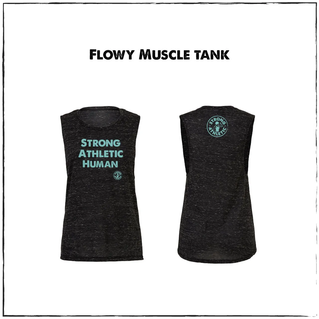 Strong Athletic human Flowy Tank