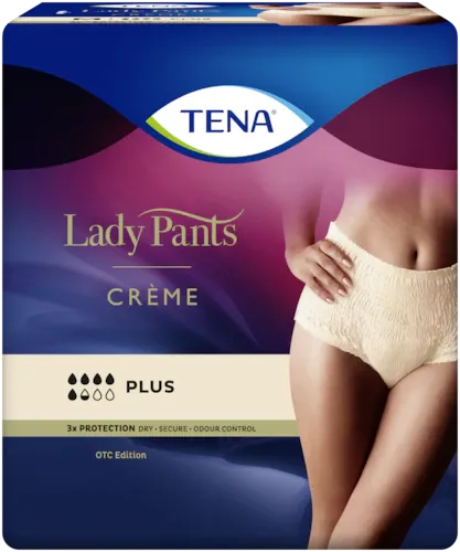 TENA Lady Pants Plus High Waist Crème Medium (9 Units)