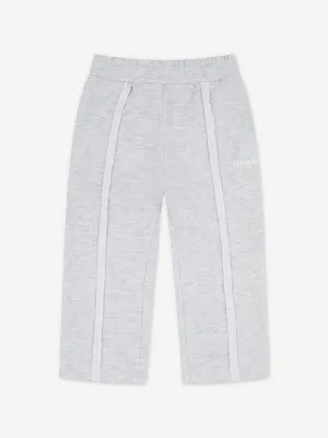 The Couture Club Kids Raw Seam Members Only Joggers in Grey