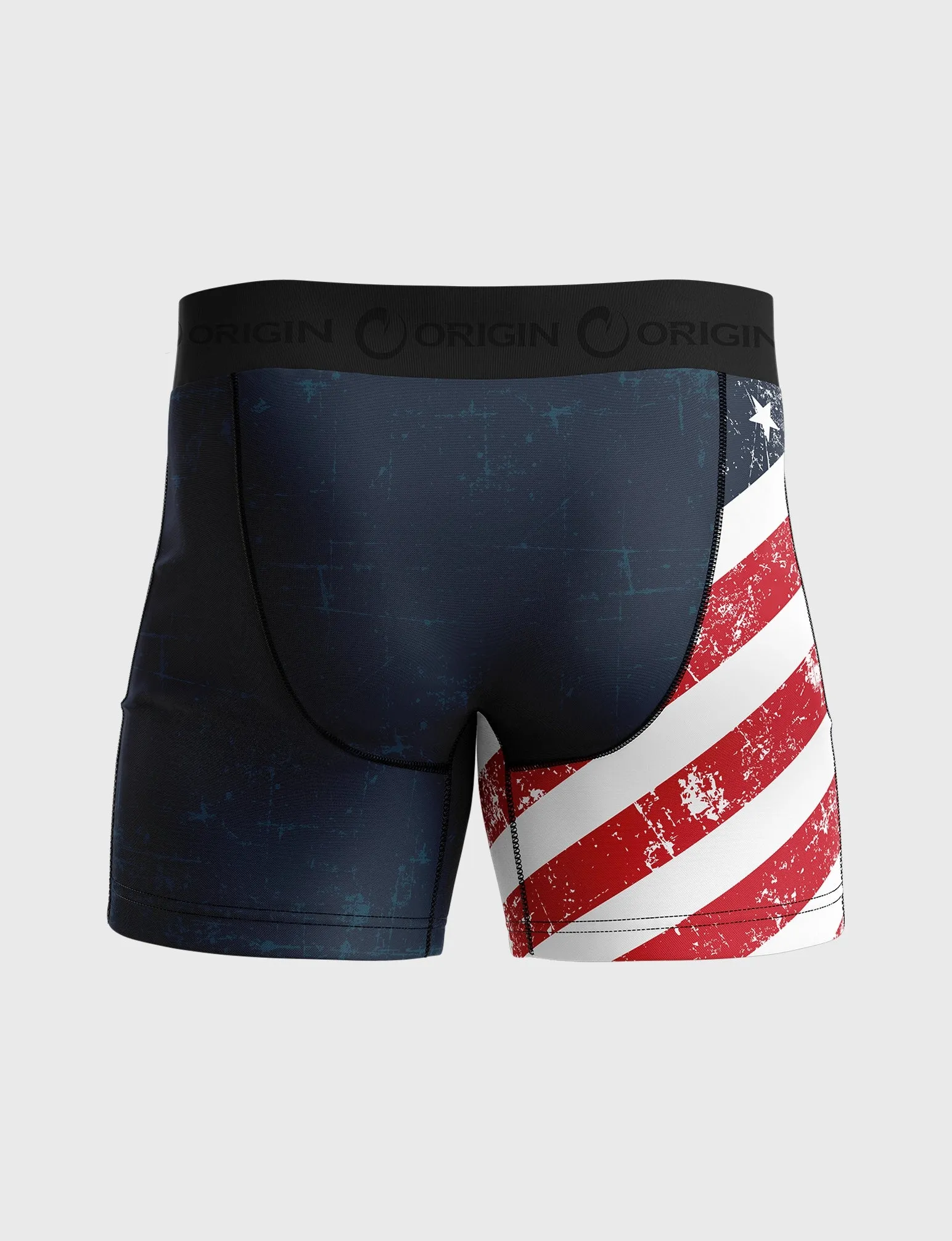 USA FLAG COMPRESSION SHORT 7"