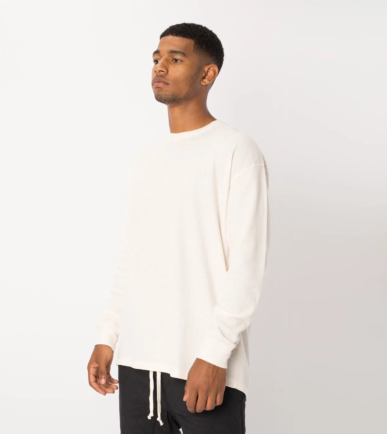 Waffle Rugger LS Tee Bone - Sale