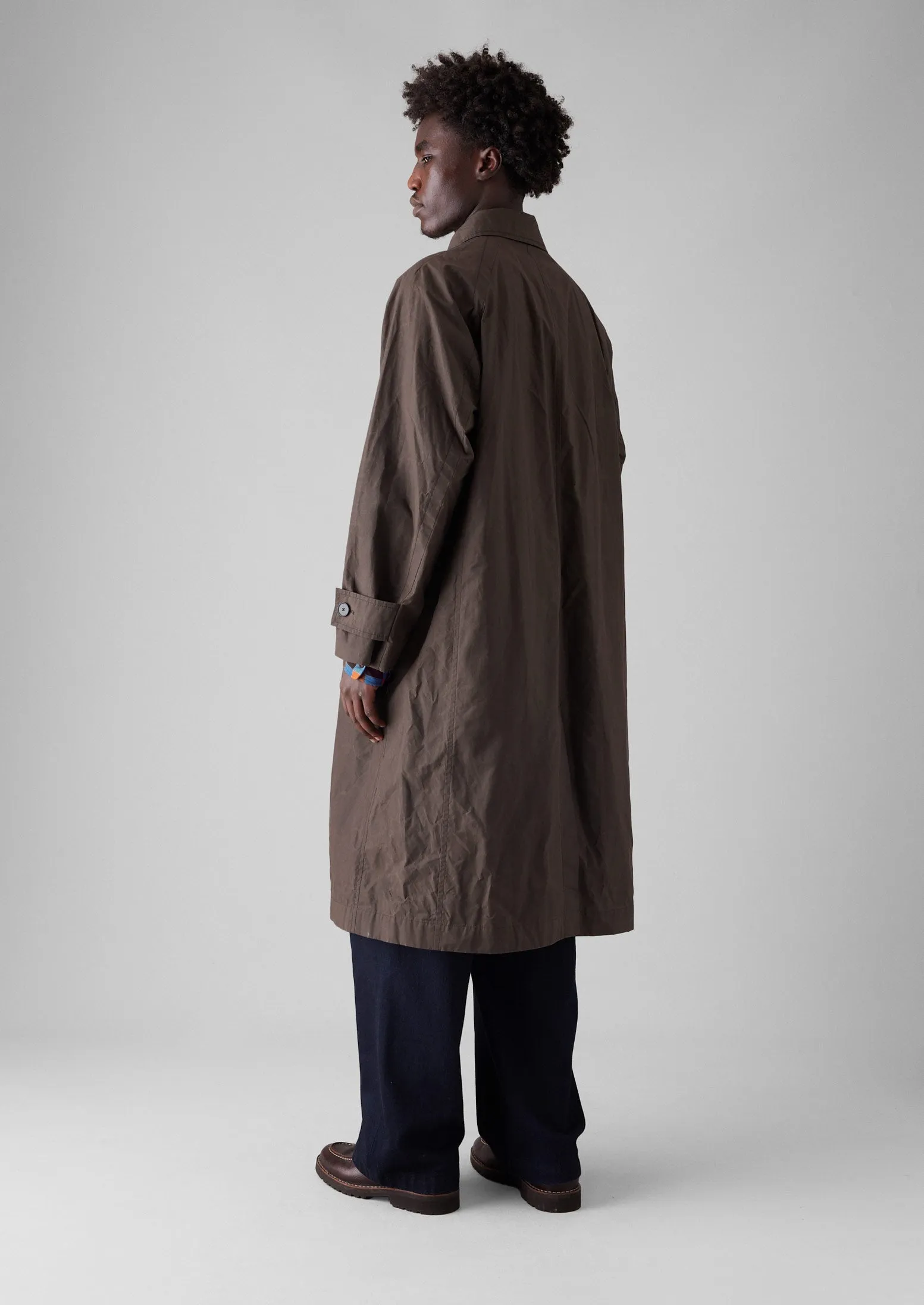 Waxed Cotton Trench Coat | Rye