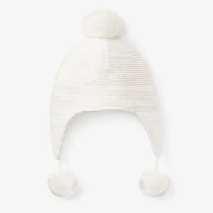 White Pom-Pom Hat