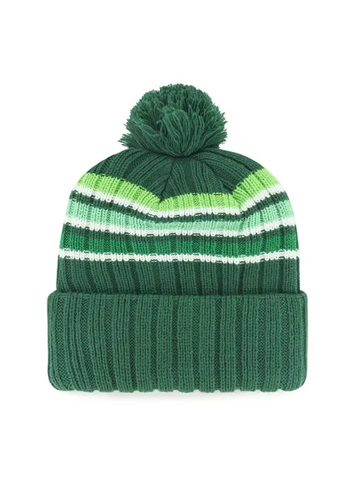 Women's '47 Brand Striped Pom Milwaukee Bucks Cuff Knit Hat